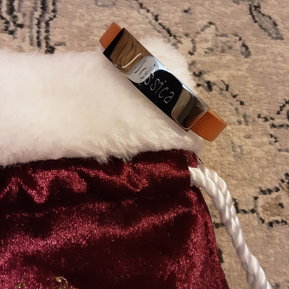 Rustic Cuff Personalized Buckle Bracelet - Picture 3 of 6